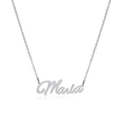 Maria Name Necklace in silver