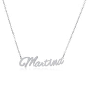 Martina Name Necklace in silver