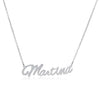 Martina Name Necklace in silver