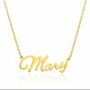 Mary Name Necklace in gold