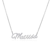 Matilda Name Necklace in silver