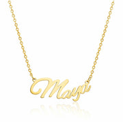 Maya Name Necklace in gold