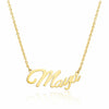 Maya Name Necklace in gold