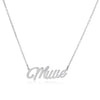 Millie Name Necklace in silver