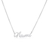 Naomi Name Necklace in silver