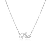 Nia Name Necklace in silver