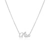 Nia Name Necklace in silver