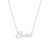 Sacha Name Necklace in silver