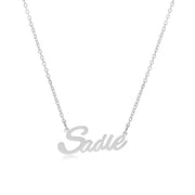 Sadie Name Necklace in silver