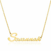 Savannah Name Necklace in gold