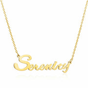 Serenity Name Necklace in gold