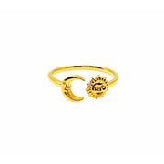 Star Moon ring