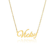 Vicky Name Necklace in gold