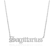 Sagittarius Zodiac Necklace in silver