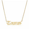 Taurus Zodiac Necklace in gold