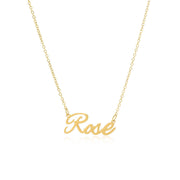 Rose Name Necklace